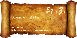 Szemler Zita névjegykártya
